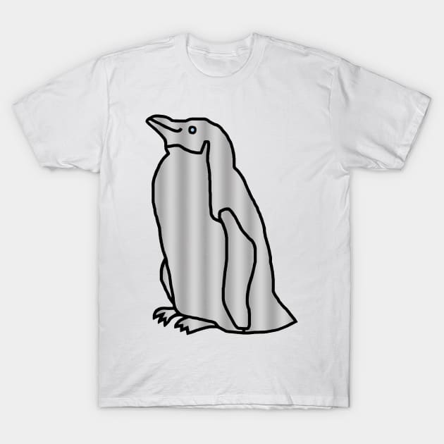 Metal Penguin T-Shirt by ellenhenryart